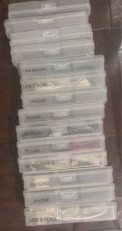 Clear Plastic Storage Containers - Perfect for Cables, Crafts, or Photos