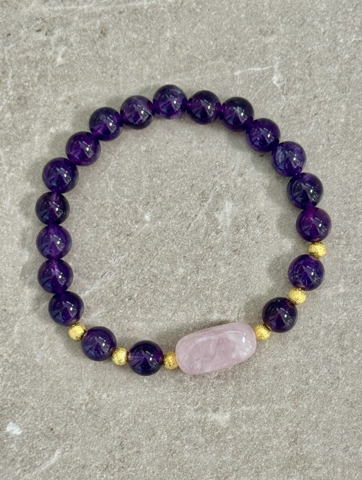 Lunar Serenity Gemstone Bracelet 
