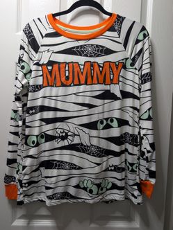 Halloween mummy pajama set medium adult