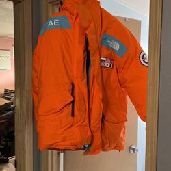  The North Face TAE Trans-Antarctica Expedition 700-Down Parka Jacket Orange