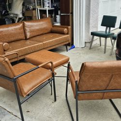 Sofa And Chairs Mid-century Modern