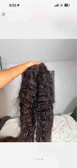 Human hair curly wig