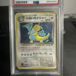 1997 POKEMON JPN ROCKET #149 DARK DRAGONITE-HOLO PSA 10