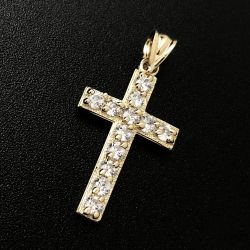 10K Yellow Gold Cross Pendant