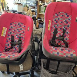 Cosco Kids Scenera NEXT Pink & Grey Convertible Lightweight Travel Car Seat, Bauble, Infant & Toddler, Unisex - Certified For Use On Planes As Well