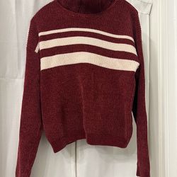 Sizes S Red Women's Crewneck Sweater Sweatshirt