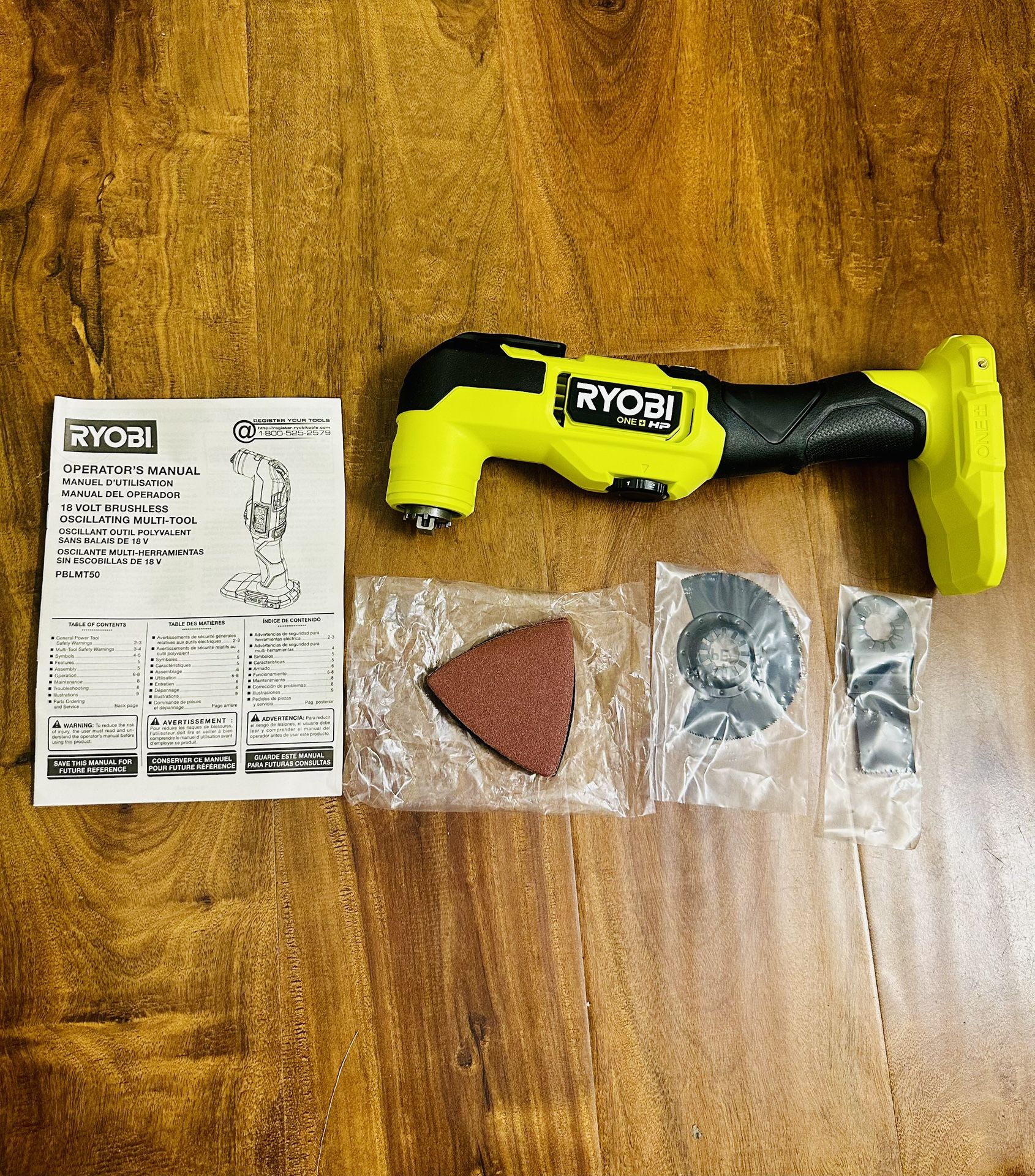 RYOBI Model PBLMT50 18V ONE+ HP Brushless Multi-Tool New Condition