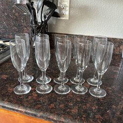 Premium Glass Champagne Flutes
