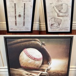 Baseball Pictures with frames