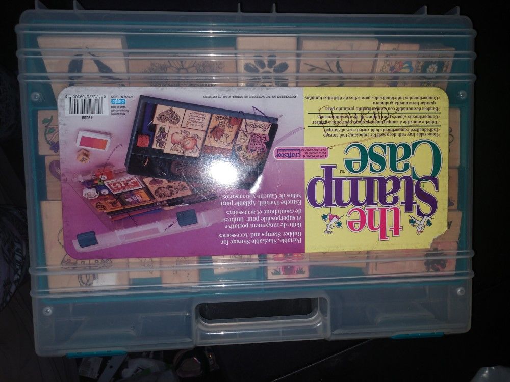 132 Stamps, Ink Pads And Stamp Cases Included