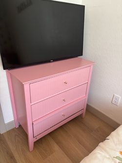 Pink nightstand