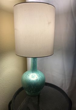 Lamp turquoise color
