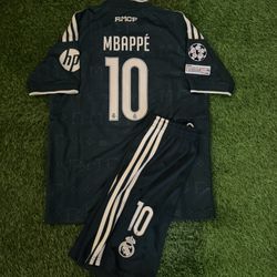 Mbappe Real Madrid Jersey Kids Set