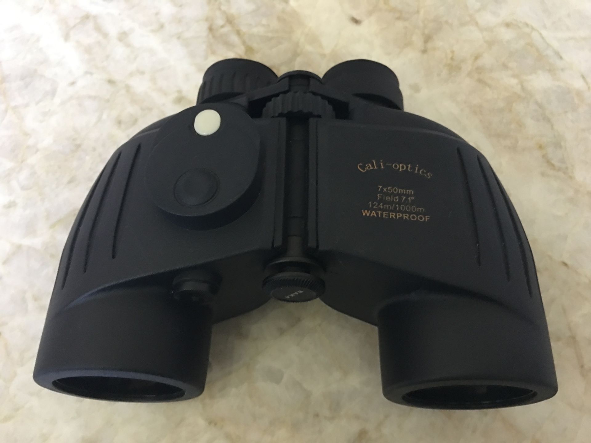 Cali-optics 7x50 field 7.1 Deep Sea Waterproof Floating Binocular w/ Internal Rangefinder & Compass.