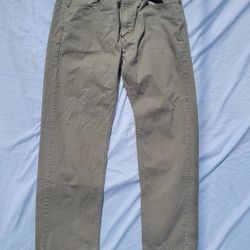 Levis 505 36X32 Men Denim Khaki Jean's