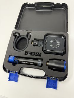 OneClik Rechargeable Flashlight Kit w/ Case (New)