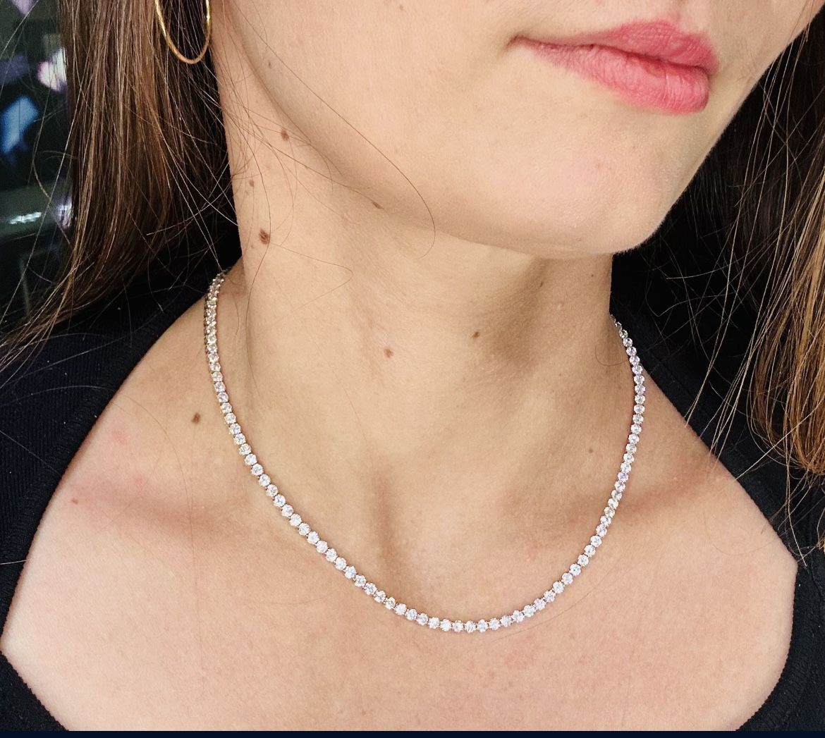 Necklace Yellow Gold 14k. Tennis