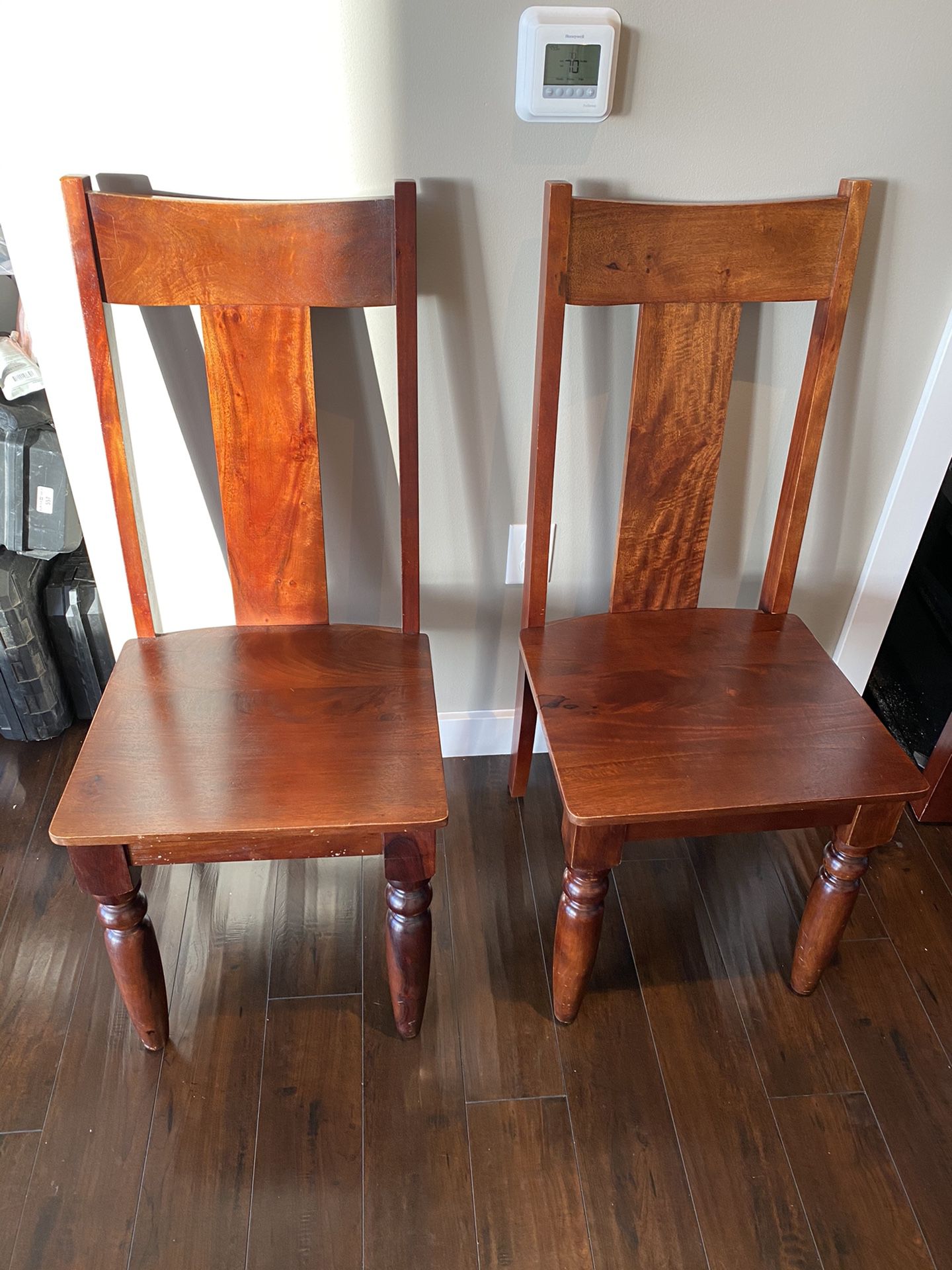 2 rubberwood chairs from World Market