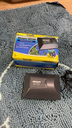 Tetra Whisper AP150 Aquarium Air Pump, a powerful aerator designed for deep water applications up to 8 feet deep and tanks holding up to 150 gallons