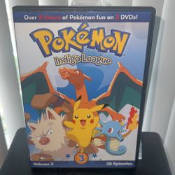 Pokemon Indigo League Volume 3 DVD 