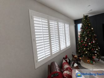 Premium Basswood Plantation Shutters, Custom Made, Installation - 909-681-7003