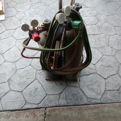 Oxygen  And Acetylene Bottles 