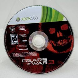 Gears Of War 3 (Microsoft Xbox 360) Disc Only, Great Condition