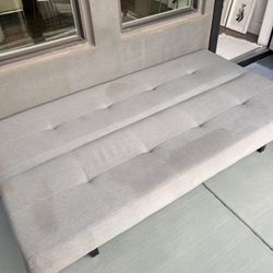 BALKARP Sleeper sofa, Vissle gray $150