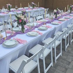 Tables/ Chairs/ linens