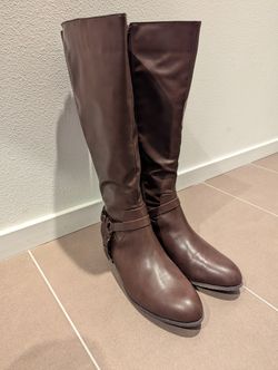 City Chic Knee High Boots Size 12W Wide Calf