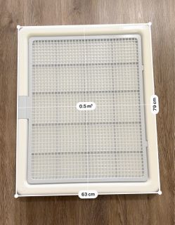 Dog Potty Training Tray with Grid 63x79cm