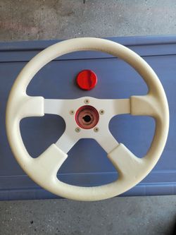 Used 14"steering wheel. Leather wrapped.