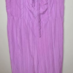 Fashion Nova Endless Mimosas Textured Women's Pink Jumpsuit Size Large 