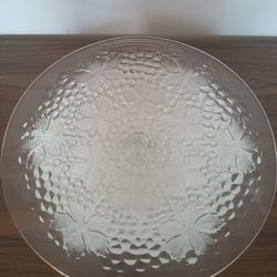 Vintage Maple Leaf Cake Stand With Gold Trim