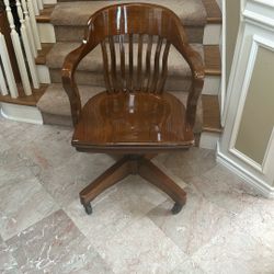 Vintage Oak Office Chair