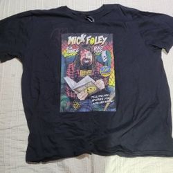 Vintage Autographed Mick Foley (3xL) "Have A Nice Day" T-Shirt