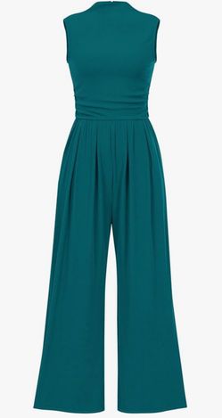 Sleeveless Wide Leg Jumpsuit