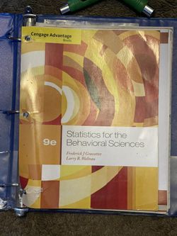Book statistics for the behavioral sciences frederick j gravetter larry b. wallnau