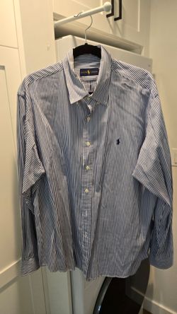 Ralph Lauren Button-Down Striped Dress Shirt