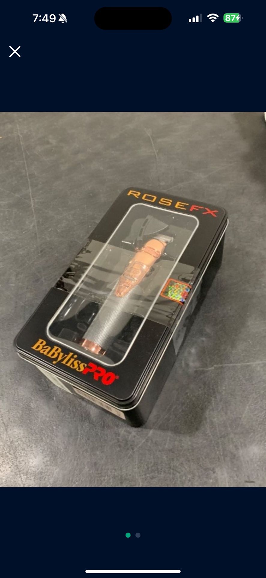 BaBylissPRO Barberology Hair Trimmer For Men FX788RG ROSEFX Professional Lithium Trimmer