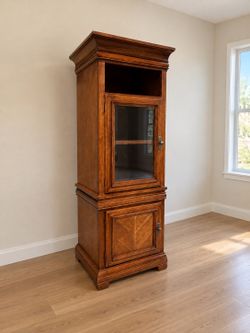 Wooden Curio Cabinet Solid Wood H 72” x W24”xD20”