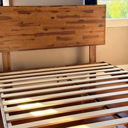 Queen Wood Bed Frame w/ Headboard (Zinus)