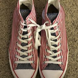 Converse CHUCK TAYLORS - Patriotic Red, White & Blue w/Stars
