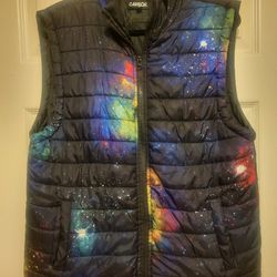 Carbon Galaxy Puffer Vest 