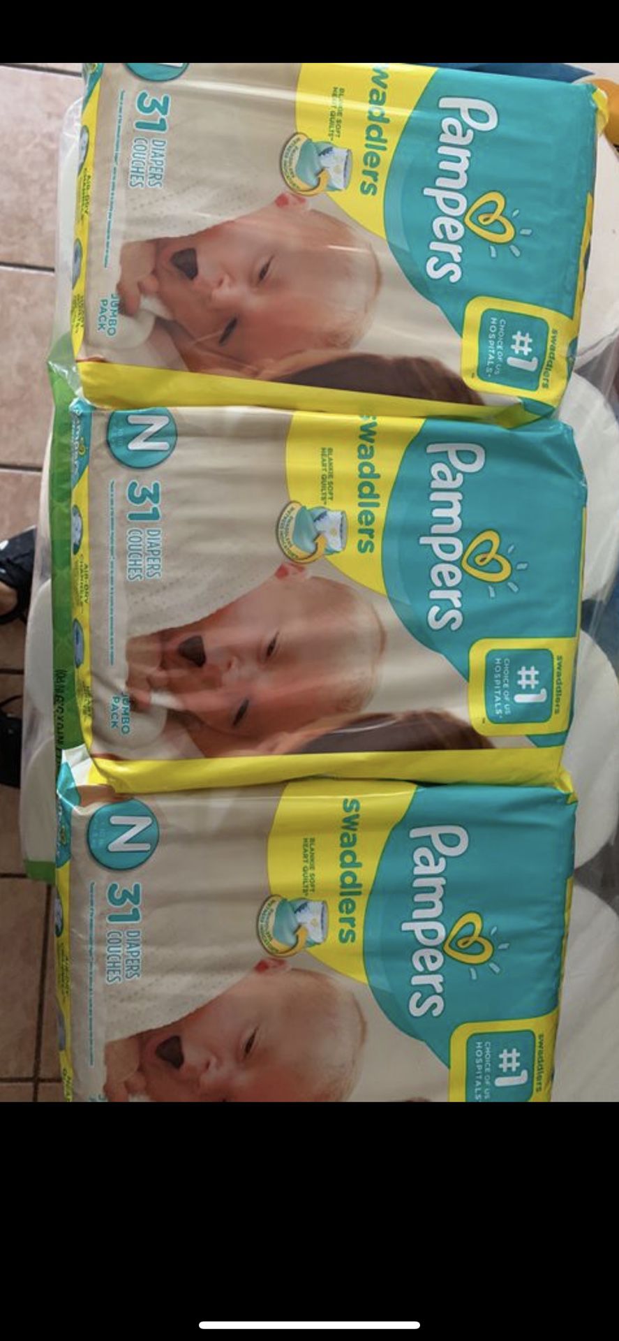 Pampers swaddlers size newborn