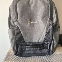 Backpack with Microsoft logo (never used) 