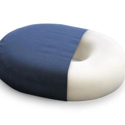Brand New Sealed DMI Seat Cushion Donut Pillow and Chair Pillow 18 x 15 x 3, Navy