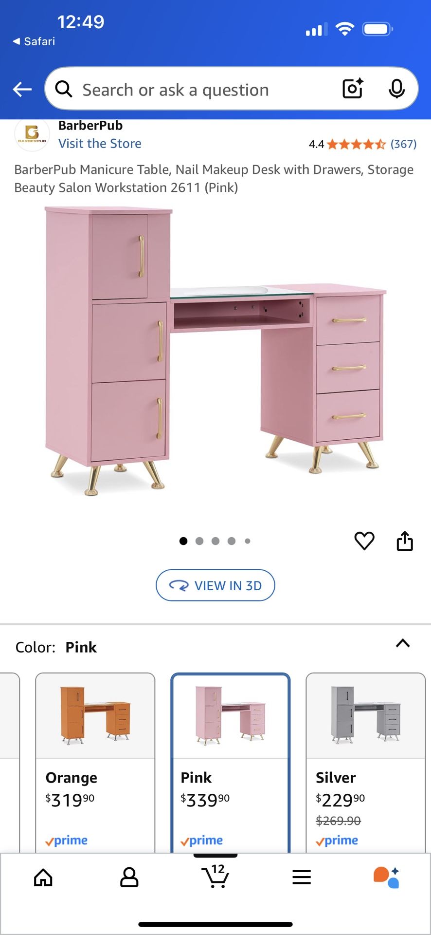 Pink Nail Desk