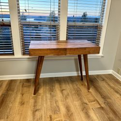 Solid Wood Midcentury Style Desk Like New Condition