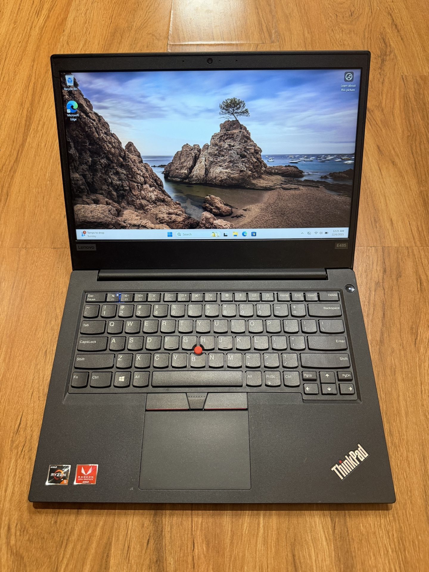 Lenovo ThinkPad E485 Ryzen 5 16GB Ram 256GB SSD Windows 11 Pro 15” UHD Screen Laptop with charger in Excellent Working condition!!!!! Specification:
